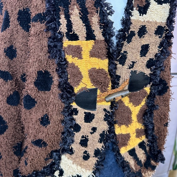 Philip and Jane zebra leopard giraffe cardigan size med - Picture 6 of 7